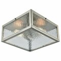 Elk Lighting Placid 2 Light Flush In Polished Chrome With Cle 31786/2